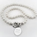 Emory Goizueta Pearl Necklace with Sterling Silver Charm