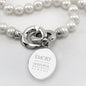 Emory Goizueta Pearl Necklace with Sterling Silver Charm Shot #2
