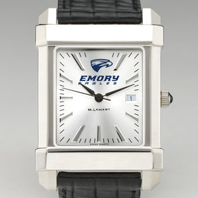 Emory Men&#39;s Collegiate Watch with Leather Strap Shot #1