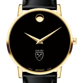 Emory Men&#39;s Movado Gold Museum Classic Leather Shot #1
