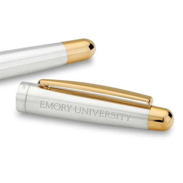 Emory University Fountain Pen in Sterling Silver with Gold Trim Shot #2