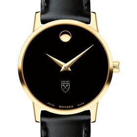 Emory Women&#39;s Movado Gold Museum Classic Leather Shot #1