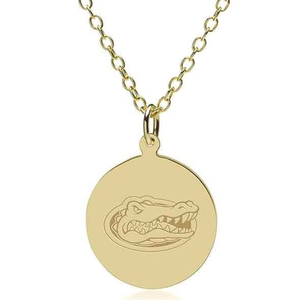 Florida Gators 18K Gold Pendant &amp; Chain Shot #1