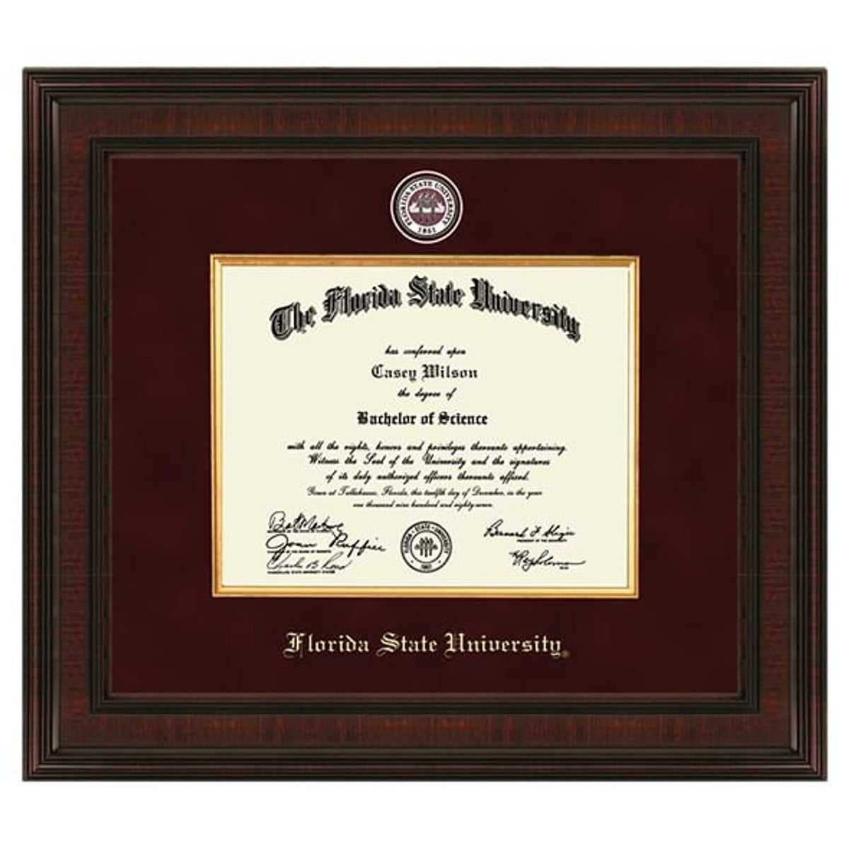 Florida State University Diploma Frame Excelsior Graduation Gift M