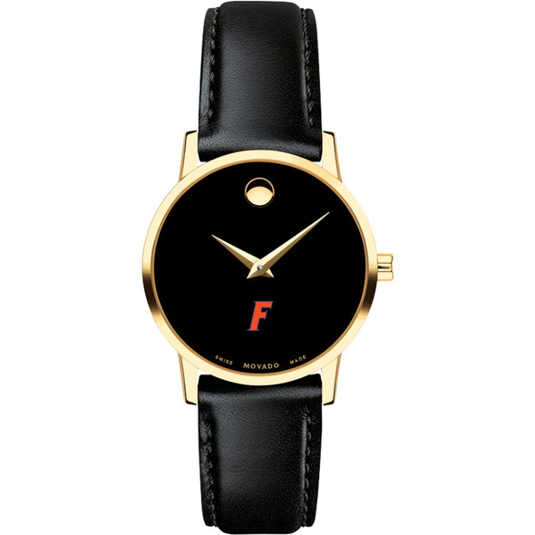 Florida Women&#39;s Movado Gold Museum Classic Leather Shot #2