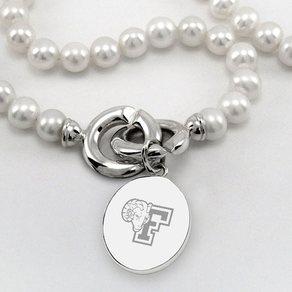 Fordham Pearl Necklace with Sterling Silver Charm Shot #2