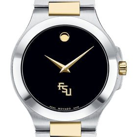 FSU Men&#39;s Movado Collection Two-Tone Watch with Black Dial Shot #1