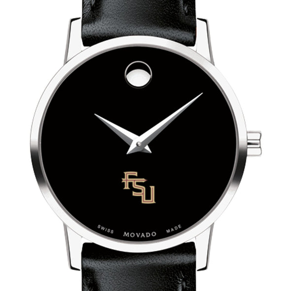 FSU Women&#39;s Movado Museum with Leather Strap Shot #1