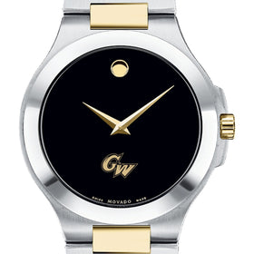 George Washington Men&#39;s Movado Collection Two-Tone Watch with Black Dial Shot #1