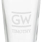 George Washington University 16 oz Pint Glass- Set of 2 Shot #3