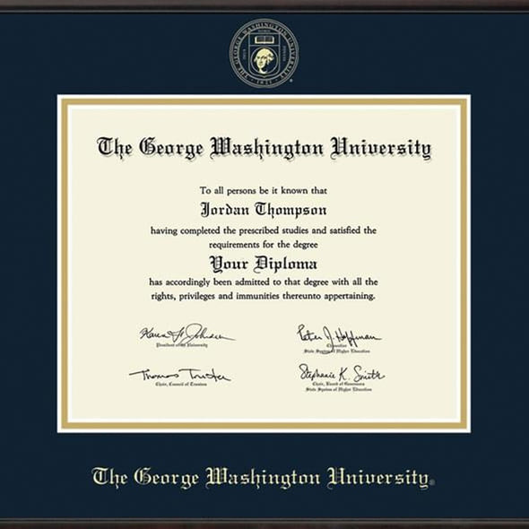 George Washington University Diploma Frame, the Fidelitas Shot #2