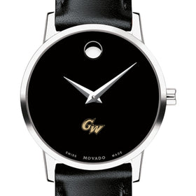 George Washington Women&#39;s Movado Museum with Leather Strap Shot #1