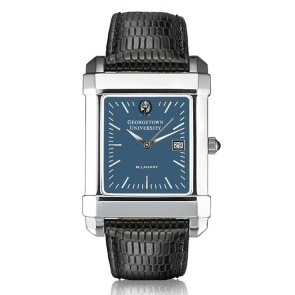 Georgetown Men&#39;s Blue Quad Watch with Leather Strap Shot #2