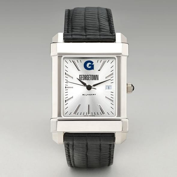 Georgetown Men&#39;s Collegiate Watch with Leather Strap Shot #2