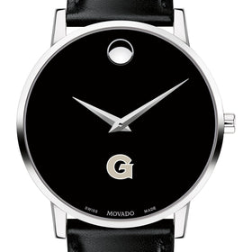 Georgetown Men&#39;s Movado Museum with Leather Strap Shot #1
