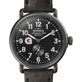 Georgetown Shinola Watch, The Runwell 41mm Black Dial Shot #1