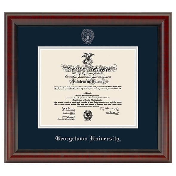 Georgetown University Diploma Frame, the Fidelitas Shot #1