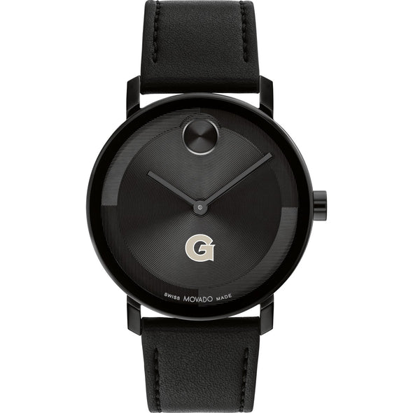 Georgetown University Men&#39;s Movado BOLD with Black Leather Strap Shot #2
