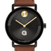 Georgetown University Men's Movado BOLD with Cognac Leather Strap