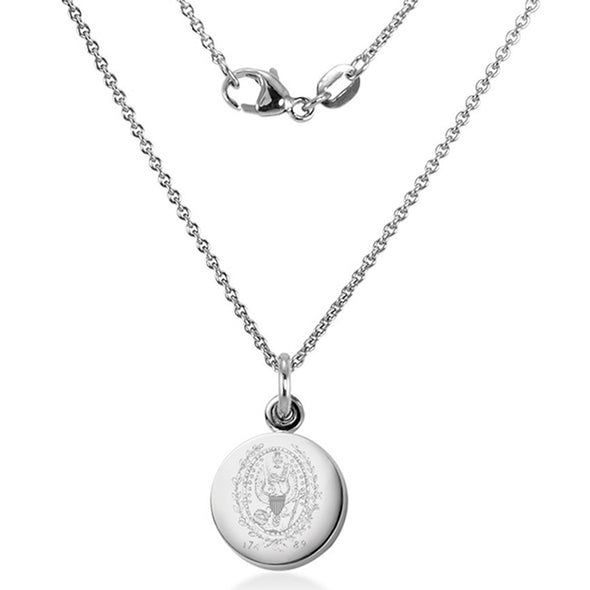 Georgetown University Necklace with Charm in Sterling Silver Shot #2