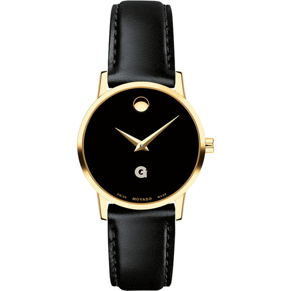 Georgetown Women&#39;s Movado Gold Museum Classic Leather Shot #2