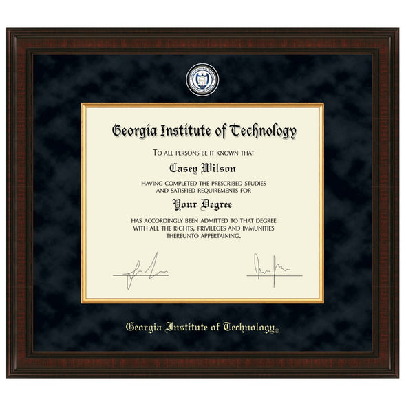 Georgia Tech Excelsior Diploma Frame Shot #1