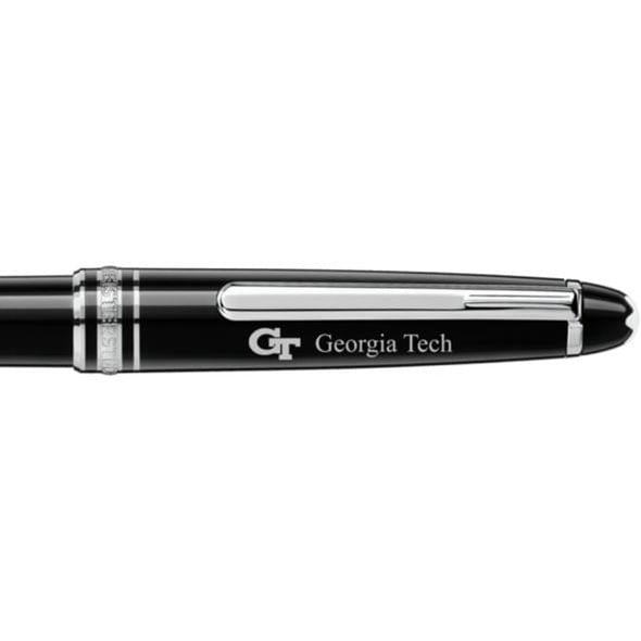 Georgia Tech Montblanc Meisterstück Classique Ballpoint Pen in Platinum Shot #2