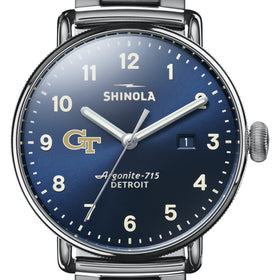 Georgia Tech Shinola Watch, The Canfield 43mm Blue Dial Shot #1