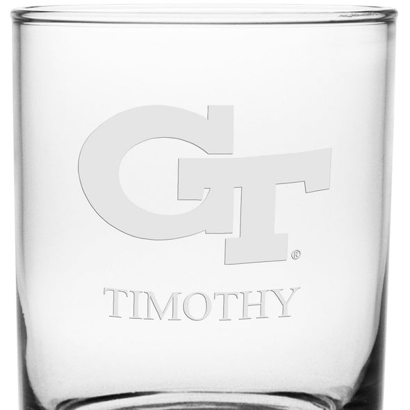 Georgia Tech Tumbler Glasses - Set of 2 Made in USA Shot #3