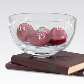 Harvard 10&quot; Glass Celebration Bowl Shot #1