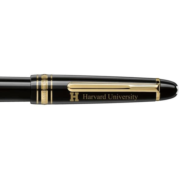Harvard Montblanc Meisterstück Classique Fountain Pen in Gold Shot #2