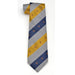 Harvard Stripe Pattern w/ Ducks Woven Silk Tie