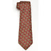 Harvard Woven Wave Pattern Silk Tie in Maroon