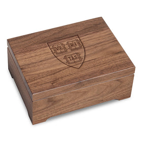 Harvard University Solid Walnut Desk Box Shot #1