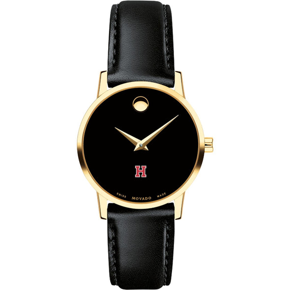 Harvard Women&#39;s Movado Gold Museum Classic Leather Shot #2