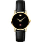 Harvard Women's Movado Gold Museum Classic Leather Shot #2