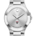 HBS Women's Movado Collection Stainless Steel Watch with Silver Dial
