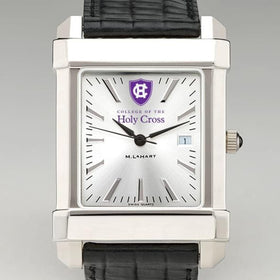 Holy Cross Men&#39;s Collegiate Watch with Leather Strap Shot #1