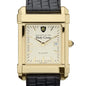 Holy Cross Men's Gold Quad with Leather Strap Shot #1