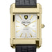 Holy Cross Men's Gold Watch with 2-Tone Dial & Leather Strap at M.LaHart & Co.