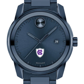 Holy Cross Men&#39;s Movado BOLD Blue Ion with Date Window Shot #1