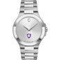 Holy Cross Men's Movado Collection Stainless Steel Watch with Silver Dial Shot #2