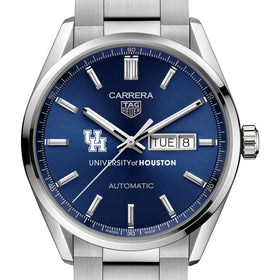Houston Men&#39;s TAG Heuer Carrera with Blue Dial &amp; Day-Date Window Shot #1