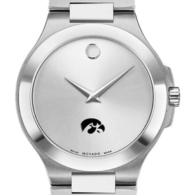 Iowa Men&#39;s Movado Collection Stainless Steel Watch with Silver Dial Shot #1