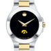 Iowa Women's Movado Collection Two-Tone Watch with Black Dial
