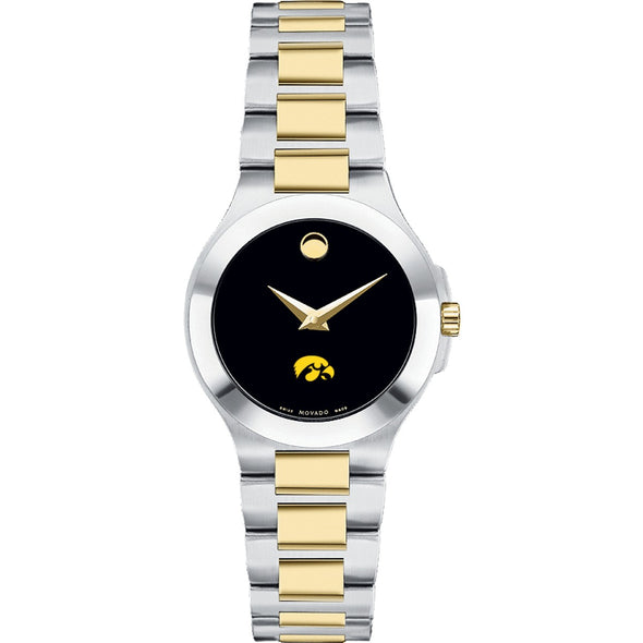 Iowa Women&#39;s Movado Collection Two-Tone Watch with Black Dial Shot #2