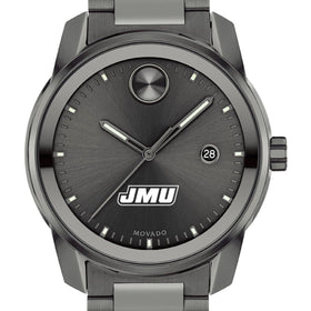 James Madison University Men&#39;s Movado BOLD Gunmetal Grey with Date Window Shot #1