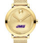James Madison University Women's Movado Bold Gold with Mesh Bracelet Shot #1
