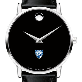 Johns Hopkins Men&#39;s Movado Museum with Leather Strap Shot #1