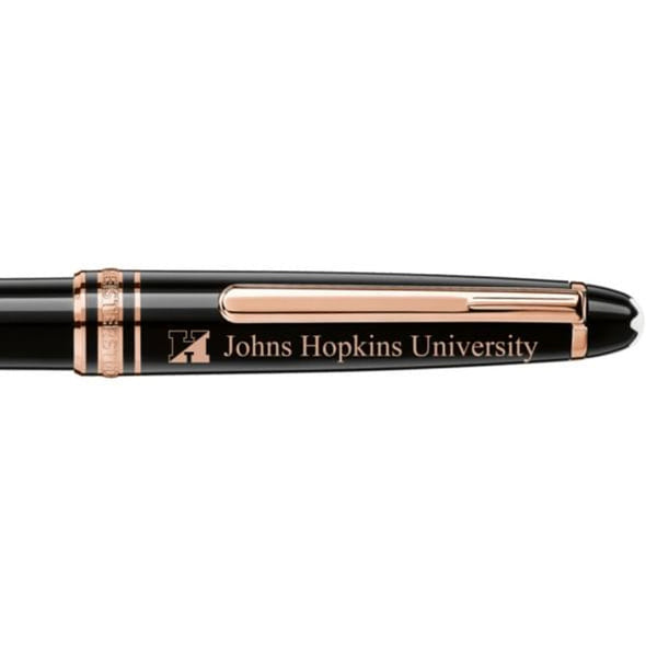 Johns Hopkins Montblanc Meisterstück Classique Ballpoint Pen in Red Gold Shot #2